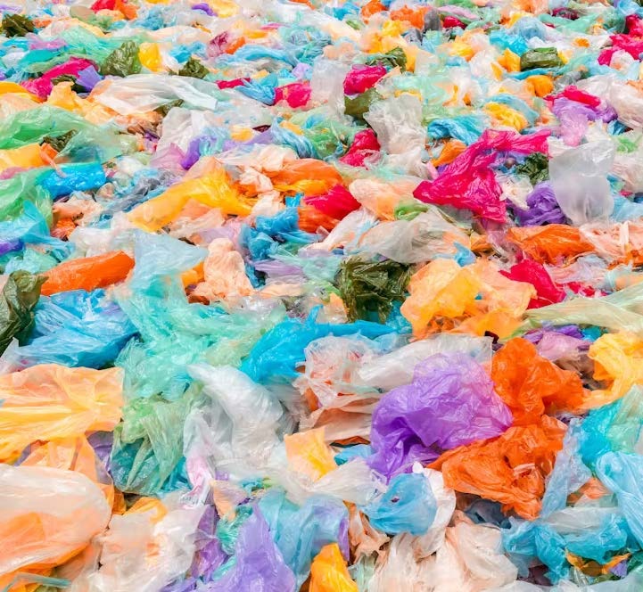 Soft plastic recycling materials